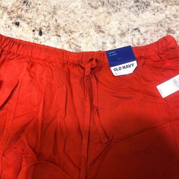 Old Navy Vibrant Red Drawstring Shorts - Picture 3 of 6